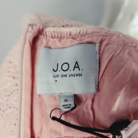 J.O.A Fit and Flare Dress Sleeveless Sz M Eyelet - Picture 6 of 8